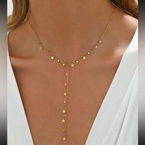 Star drop necklace #1384